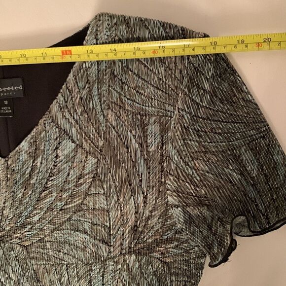 Connected Apparel Tiered Layered Dress Size 12 - Picture 3 of 12